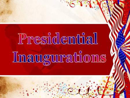  The inauguration for the first U.S. president, George Washington, was held on April 30, 1789 in New York City.  Inauguration Day was originally set.