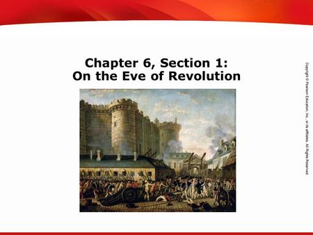 TEKS 8C: Calculate percent composition and empirical and molecular formulas. Chapter 6, Section 1: On the Eve of Revolution.