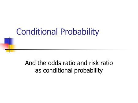 Conditional Probability