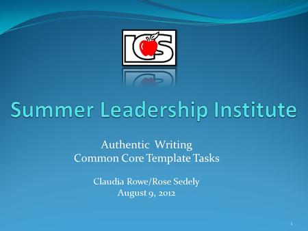 Summer Leadership Institute