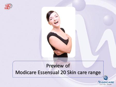 Modicare Essensual 20 Skin care range