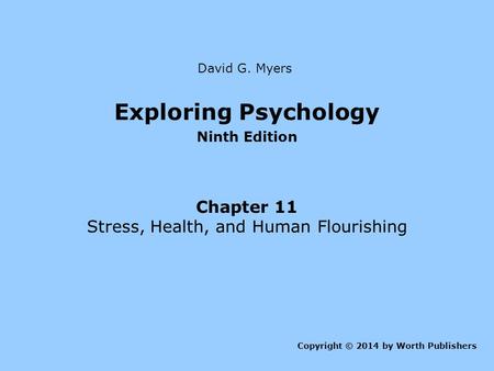 Stress, Health, and Human Flourishing