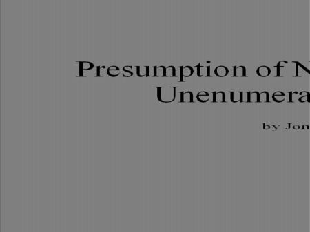 Powers Complement Rights Sources of Rights Immunities & Privileges 1. Immunities deriving from the constitution of nature: a. Life b. Limb (health,