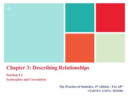 Chapter 3: Describing Relationships