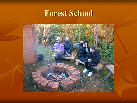 Forest School. What is it for? Forest school at Pinhoe was started because we felt the need to make better use of our grounds as an educational resource.