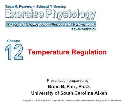 Temperature Regulation