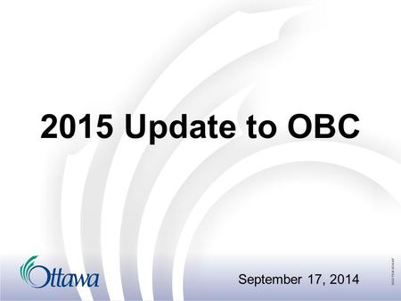 2015 Update to OBC September 17, 2014.