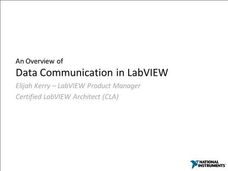 An Overview of Data Communication in LabVIEW