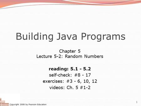 Building Java Programs