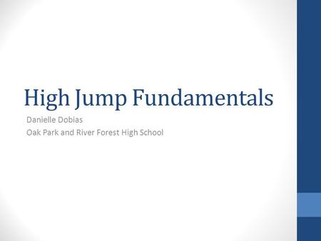 High Jump Fundamentals