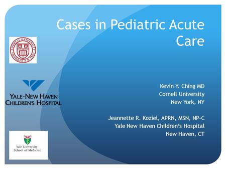 Cases in Pediatric Acute Care