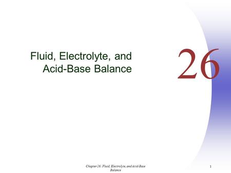 Fluid, Electrolyte, and Acid-Base Balance