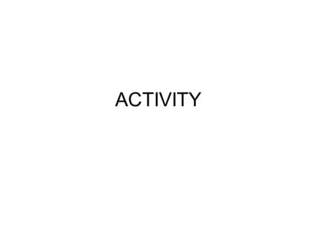 ACTIVITY. Activity Coefficients No direct way to measure the effect of a single ion in solution (charge balance) Mean Ion Activity Coefficients – determined.