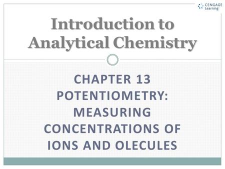 Introduction to Analytical Chemistry