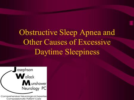 Patient Scenario #1 A 45 year old man sought treatment of his snoring, which had been present for many years. His wife slept in another room because the.