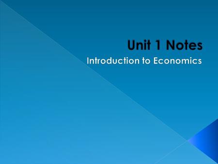 Introduction to Economics