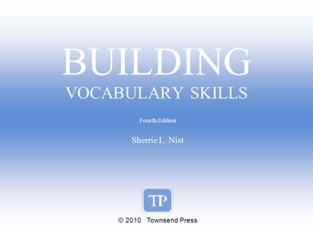 BUILDING VOCABULARY SKILLS