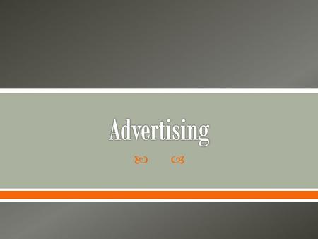 . Promiscuous Purchaser  Buys 50% of products seen advertised o Highly responsive to advertising  Usually don’t have much money Immune Purchaser 