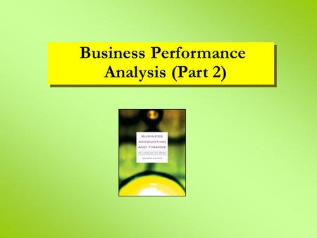 Business Performance Analysis (Part 2)