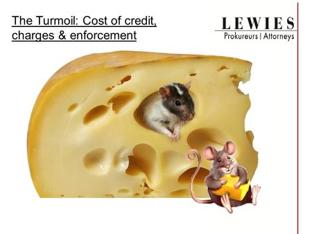 The Turmoil: Cost of credit, charges & enforcement