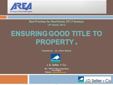 OVERVIEW LAND LAW BASICS  Old Law & RPA Systems / Estates In Land – Freehold vs. Leasehold / Co-ownership TITLE SEARCHES  Old Law - 20 years - Computerised.