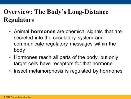 Overview: The Body’s Long-Distance Regulators