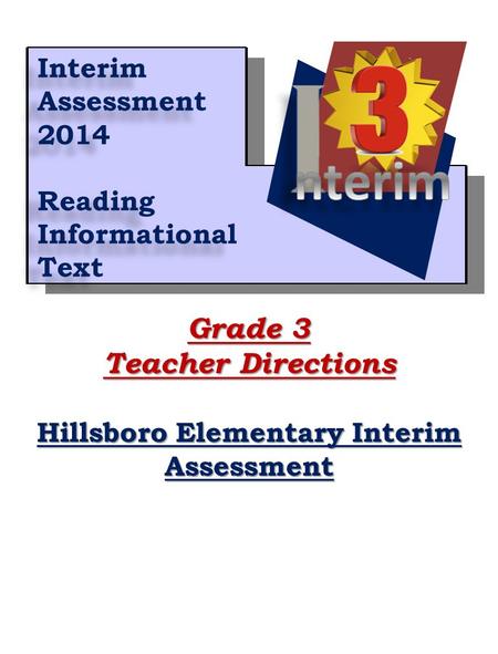 Hillsboro Elementary Interim