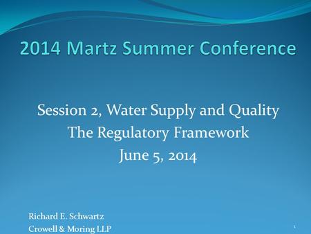 2014 Martz Summer Conference