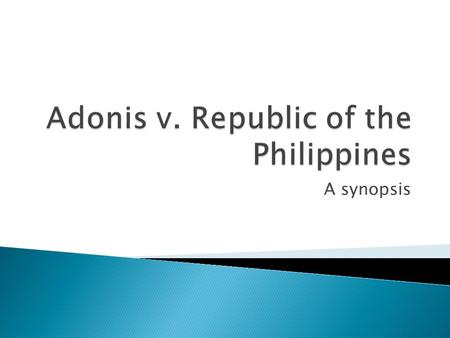 A synopsis.  Article 19, section 3 of the International Covenant on Civil and Political Rights.” “The exercise of rights are x x x subject to restrictions.