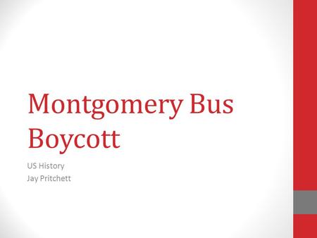 Montgomery Bus Boycott