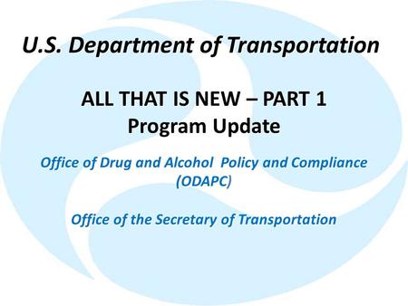 U.S. Department of Transportation