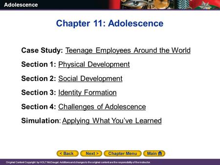 Chapter 11: Adolescence Case Study: Teenage Employees Around the World