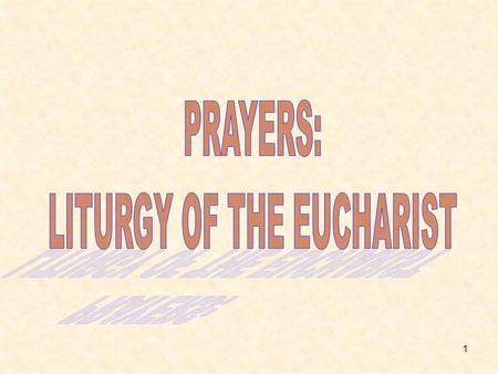 1. 2 INTRODUCTORY RITES: ENTRANCE HYMN: TBA Priest: In the name of the Father, and of the Son and of the Holy Spirit. People: Amen Priest: Greeting …