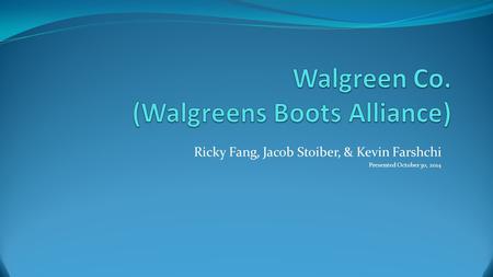 Walgreen Co. (Walgreens Boots Alliance)