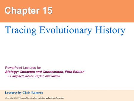 Tracing Evolutionary History