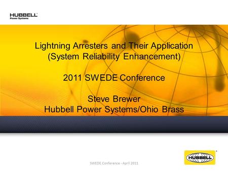 Lightning Arresters and Their Application