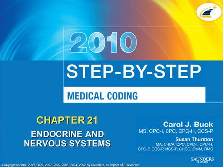 Copyright © 2010, 2009, 2008, 2007, 2006, 2005, 2004, 2002 by Saunders, an imprint of Elsevier Inc. CHAPTER 21 ENDOCRINE AND NERVOUS SYSTEMS.