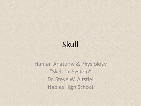 Human Anatomy & Physiology