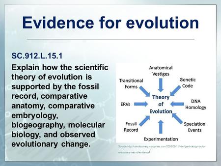 Evidence for evolution