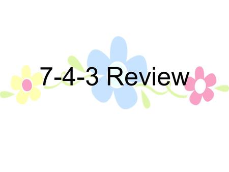 7-4-3 Review. Hydra Budding Internal Fertilization Runners Binary Fission Pollination Yeast Cells Budding External Fertilization Regeneration Hydra Budding.