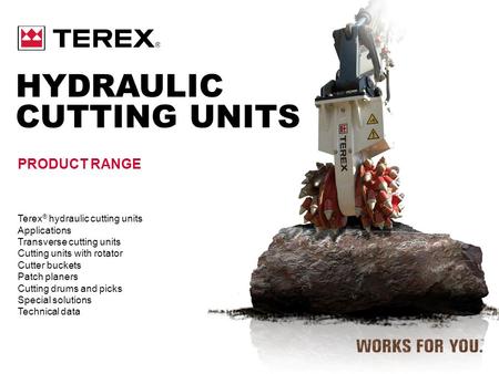 Hydraulic cutting units PRODUCT RANGE