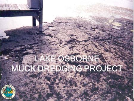 LAKE OSBORNE MUCK DREDGING PROJECT. Presentation Overview What are the Chain of Lakes? –How have the lakes become degraded? –Palm Beach County’s Involvement.