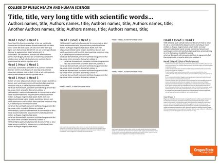 V v Title, title, very long title with scientific words… Authors names, title; Authors names, title; Another Authors names, title; Authors names, title;