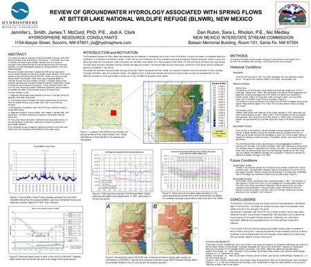 METHODS To evaluate the impact of groundwater pumping on spring flows on the Middle Unit of BLNWR, we considered the hydrology in both historical and future.