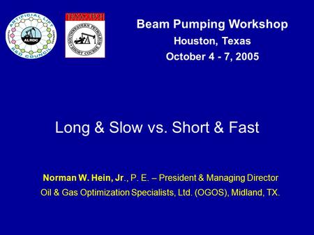 Long & Slow vs. Short & Fast