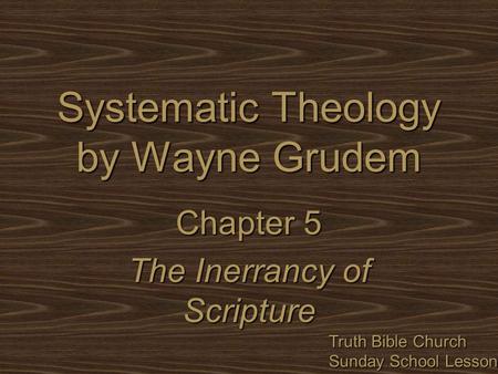 Systematic Theology by Wayne Grudem