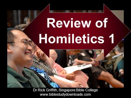 Dr Rick Griffith, Singapore Bible College