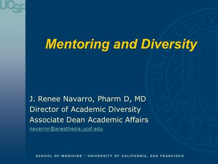 Mentoring and Diversity