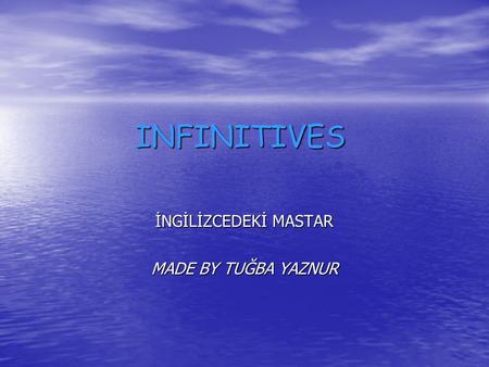 İNGİLİZCEDEKİ MASTAR MADE BY TUĞBA YAZNUR