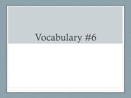 Vocabulary #6. Born with a mic A lot of rappers claim that they were born with a mic. Well, what if one of them really was? This is his story. Born with.